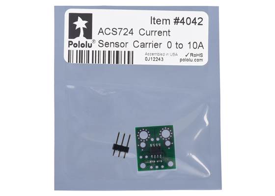 Standard packaging for the ACS724LLCTR-10AU Current Sensor Carrier 0A to 10A.
