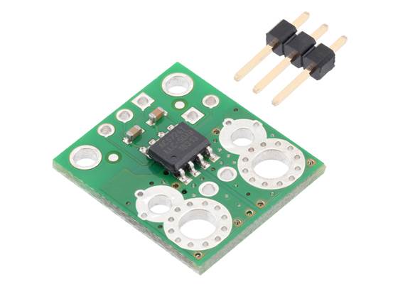 ACS724LLCTR-50AB Current Sensor Carrier -50A to +50A with included 0.1″ header pins.