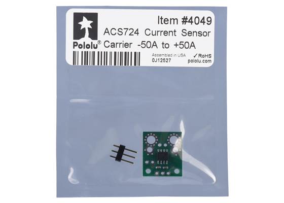 Standard packaging for the ACS724LLCTR-50AB Current Sensor Carrier -50A to +50A.