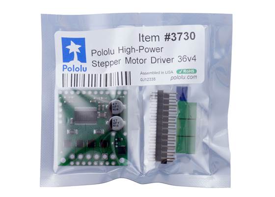 Standard packaging for the Pololu High-Power Stepper Motor Driver 36v4.