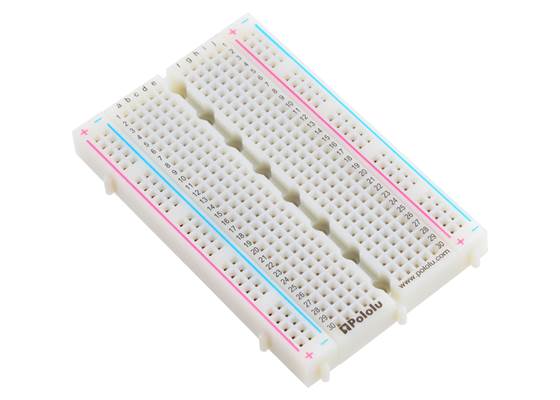 Pololu 400-Point Breadboard with Mounting Holes.
