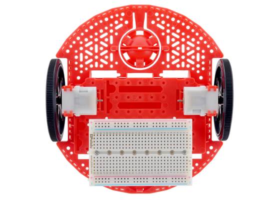 Pololu 400-Point Breadboard with Mounting Holes mounted on a Romi Chassis. (2) (2)