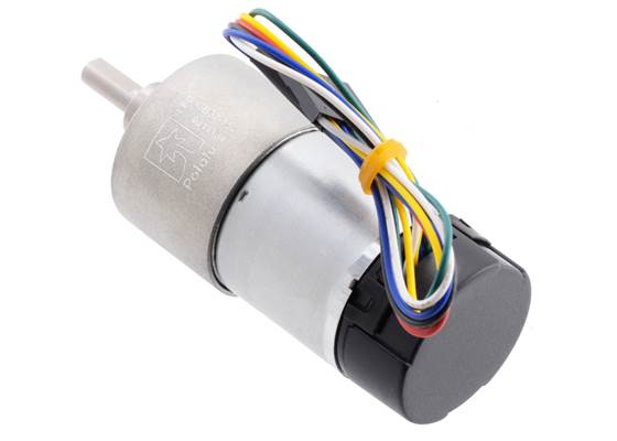 150:1 Metal Gearmotor 37Dx73L mm 12V with 64 CPR Encoder (Helical Pinion). (2) (2)
