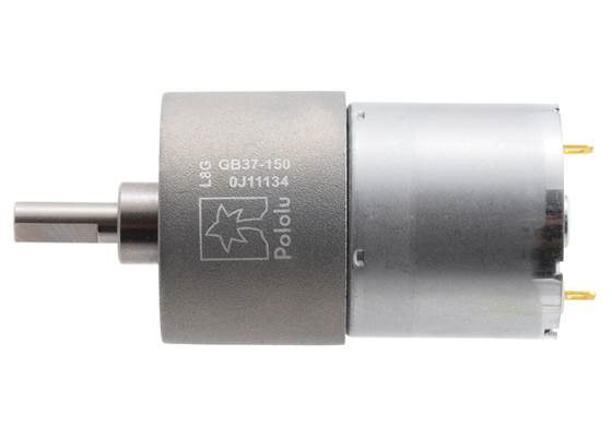 150:1 Metal Gearmotor 37Dx57L mm 12V (Helical Pinion). (1)