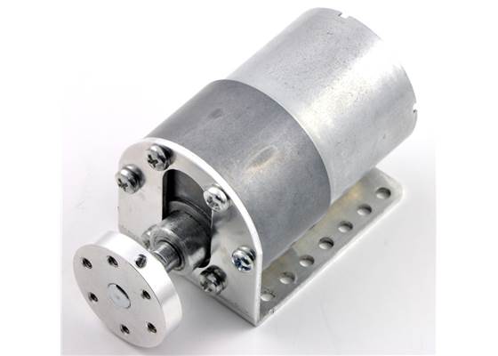 37D&nbsp;mm gearmotor (without encoder) with L-bracket and 6mm universal mounting hub. (2) (2)