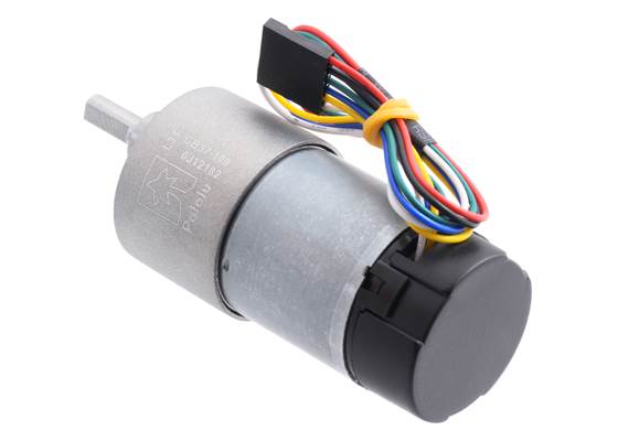 100:1 Metal Gearmotor 37Dx73L mm with 64 CPR Encoder (Helical Pinion). (2) (2)