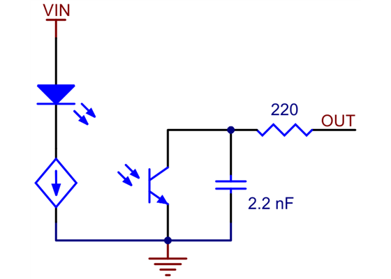 Schematic diagram of an individual RC sensor channel.
