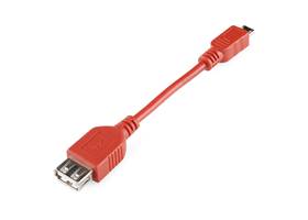 USB OTG Cable - Female A to Micro A - 4"