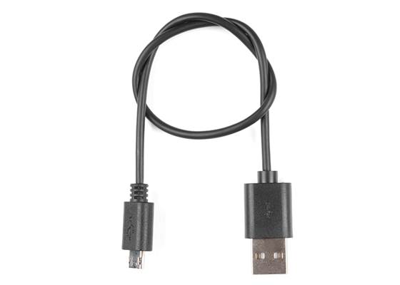 Reversible USB A to Reversible Micro-B Cable - 0.3m