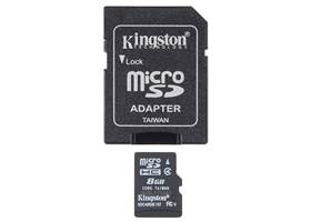 MicroSD Card with Adapter - 8GB (2)
