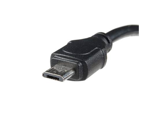 Panel Mount USB-B to Micro-B Cable - 6" (2)