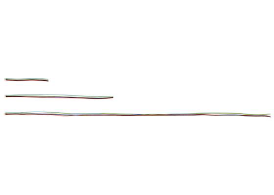 6-Pin Single-Ended Female JST SH-Style Cables (12 cm top, 30 cm center, 75 cm bottom).
