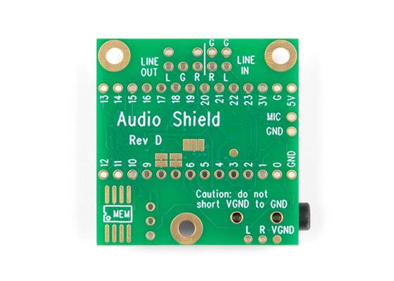 Teensy 4 Audio Shield (Rev D) (3)