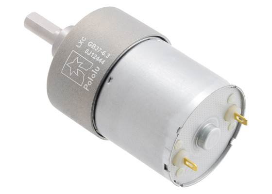 6.3:1 Metal Gearmotor 37Dx50L mm 12V (Helical Pinion). (2) (2)