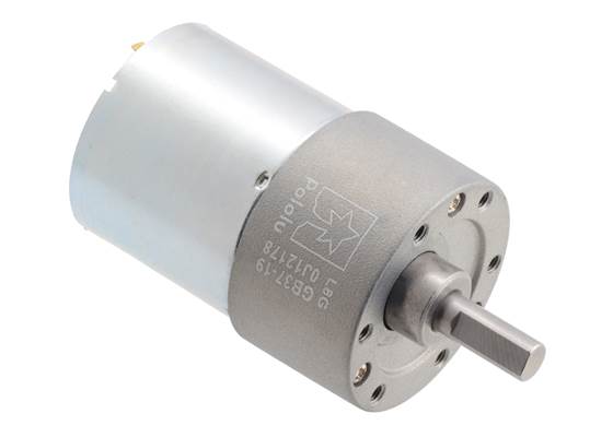 19:1 Metal Gearmotor 37Dx52L mm (Helical Pinion).