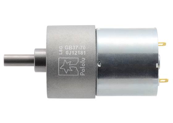 70:1 Metal Gearmotor 37Dx54L mm (Helical Pinion). (1)