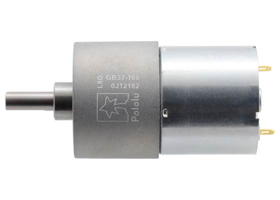 100:1 Metal Gearmotor 37Dx57L mm (Helical Pinion). (1)