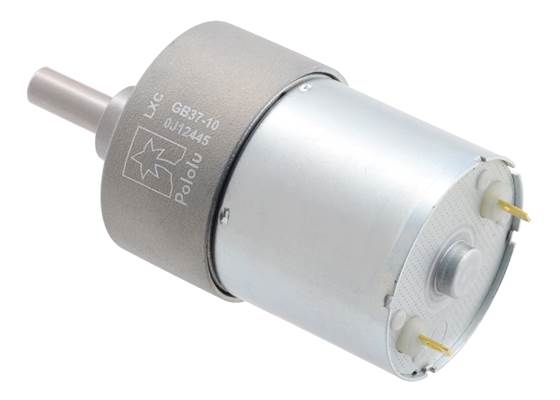 10:1 Metal Gearmotor 37Dx50L mm (Helical Pinion). (2) (2)