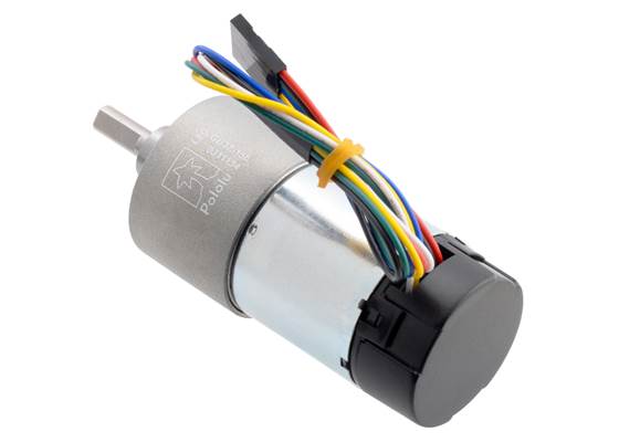 150:1 Metal Gearmotor 37Dx73L mm with 64 CPR Encoder (Helical Pinion). (2) (2)
