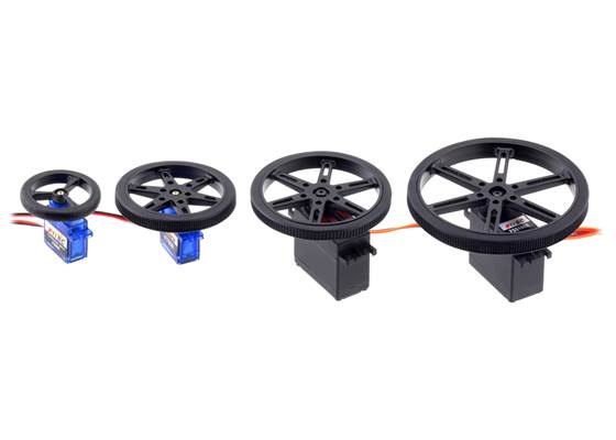 Pololu Wheels for Standard and Micro Servos &#8211; 40, 60, 70, and 90&nbsp;mm diameters. (1)