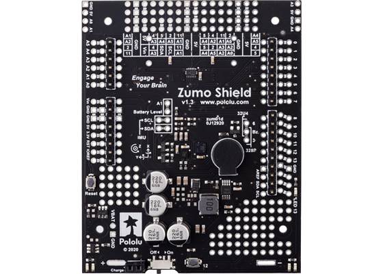 Zumo Shield for Arduino, v1.3, with included through-hole components installed. (1)
