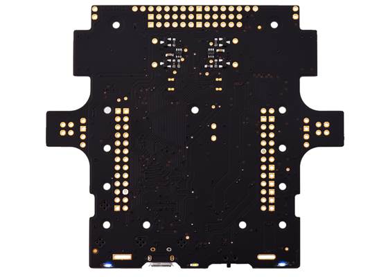 Zumo 32U4 robot main board v1.1, bottom view.