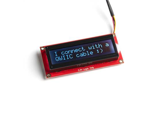 SparkFun 16x2 SerLCD - RGB Text (Qwiic)