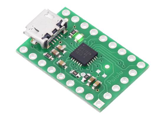 CP2102N USB-to-serial adapter carrier.