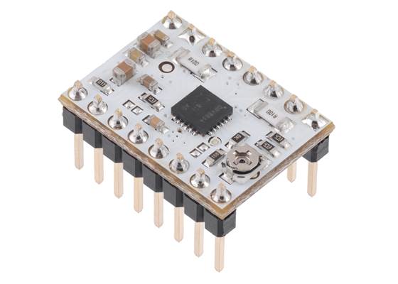 DRV8834 Low-Voltage Stepper Motor Driver Carrier (Header Pins Soldered).