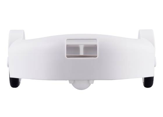 3pi+ Chassis Kit, rear view, assembled with Micro Metal Gearmotors (motors not included). (1)