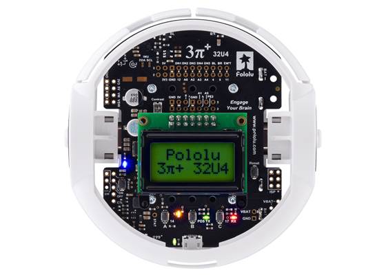 3pi+ 32U4 Robot, top view.