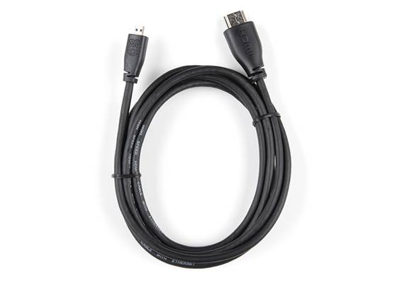 Raspberry Pi Official Micro HDMI to HDMI-A Cable (2m)