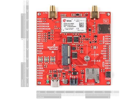 SparkFun MicroMod Asset Tracker Carrier Board (3)