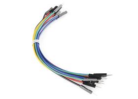Jumper Wires Premium 6" M/M - 20 AWG (10 Pack)