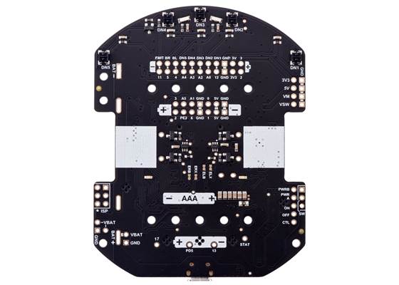 3pi+ 32U4 OLED Control Board, bottom view. (1)