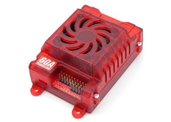 RoboClaw Case with Fan enclosing a RoboClaw (not included).