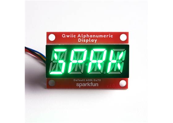 SparkFun Qwiic Alphanumeric Display - Green