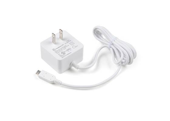 Raspberry Pi 12.5W Micro-USB Power Adapter (US)