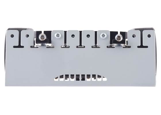 Assembled Zumo 32U4 OLED robot, front view.