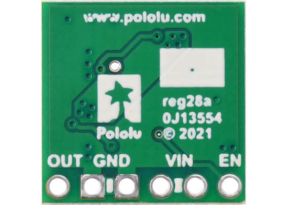 Step-Up Voltage Regulator U3V40Fx, bottom view.