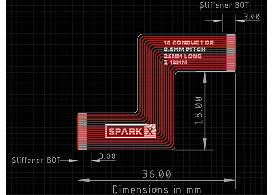 smôl 36mm 16-way Flexible Printed Circuit Z-shaped 18mm (2)