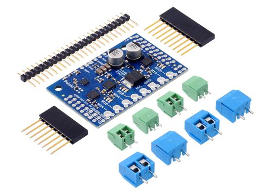 Motoron M3S256 Triple Motor Controller Shield Kit for Arduino.