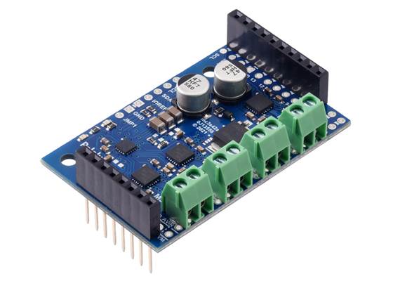 Motoron M3S256 Triple Motor Controller Shield for Arduino (Connectors Soldered). (1)