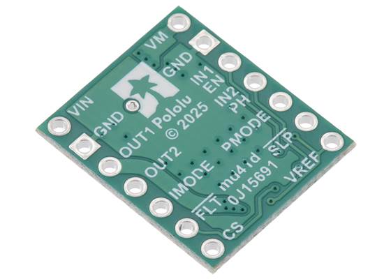 DRV8874 Single Brushed DC Motor Driver Carrier, bottom view. (1)