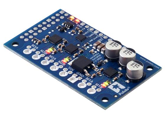 Motoron M3H256 Triple Motor Controller for Raspberry Pi (No Connectors or Standoffs).