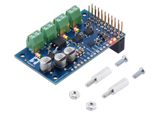 Motoron M3H256 Triple Motor Controller for Raspberry Pi (Connectors Soldered).