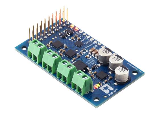 Motoron M3H256 Triple Motor Controller for Raspberry Pi (Connectors Soldered). (1)