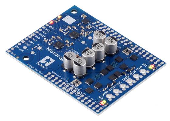 Motoron M2S18v18 Dual High-Power Motor Controller Shield for Arduino (No Connectors).