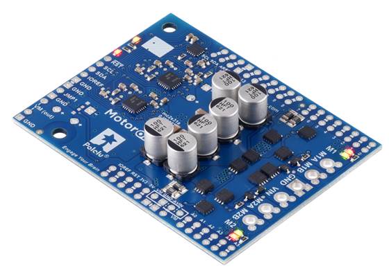 Motoron M2S24v14 Dual High-Power Motor Controller Shield for Arduino (No Connectors).