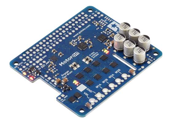 Motoron M2H24v14 Dual High-Power Motor Controller for Raspberry Pi (No Connectors or Standoffs).